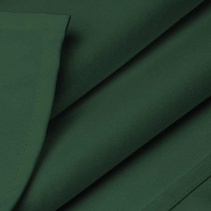  Solid Color Polyester Fitted Rectangular Tablecloth, 72" L x 30" W, Hunter Green