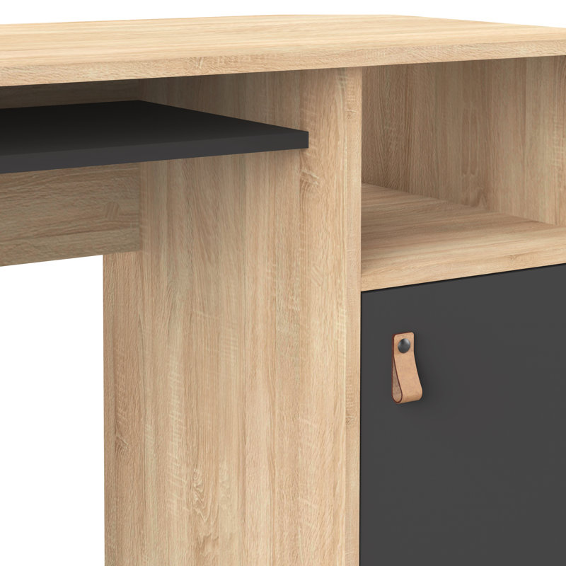 Groh Secretary Desk, Oak/Black