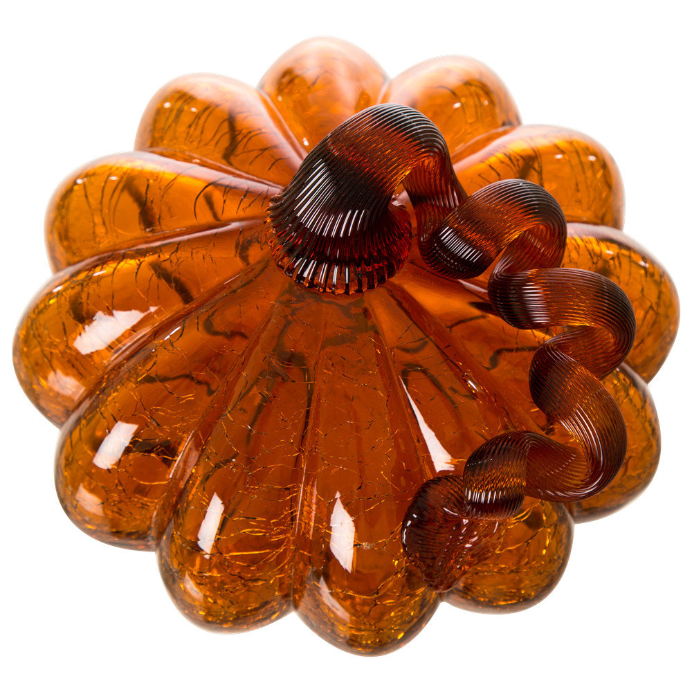 Crackle Glass Pumpkin
