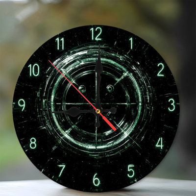 Horloge numérique avec yeux brillants