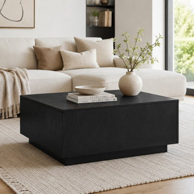 Square Coffee Table with 4 Drawers
