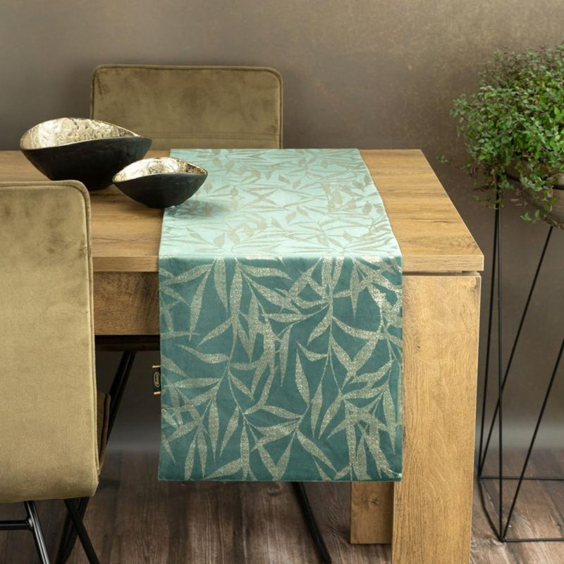 Blink Tablecloth 15 35X140 Cm Beige, 35cm W x 140cm L, Mint