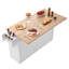 Armoire de rangement sur chariot avec îlot de cuisine 60 po