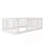 Structure de lit simple en bois avec clôture Wood-895617075-897221903