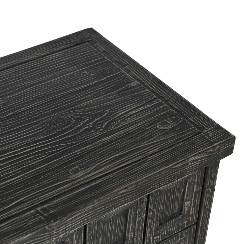 Willmark 106" Sideboard, Timeworn Black