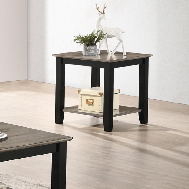 End Table With Open Shelf