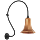 Thomas O'Brien, "Academy 18" Larrabee Barn Light in Matte Black with 9.25" Savannah Shade