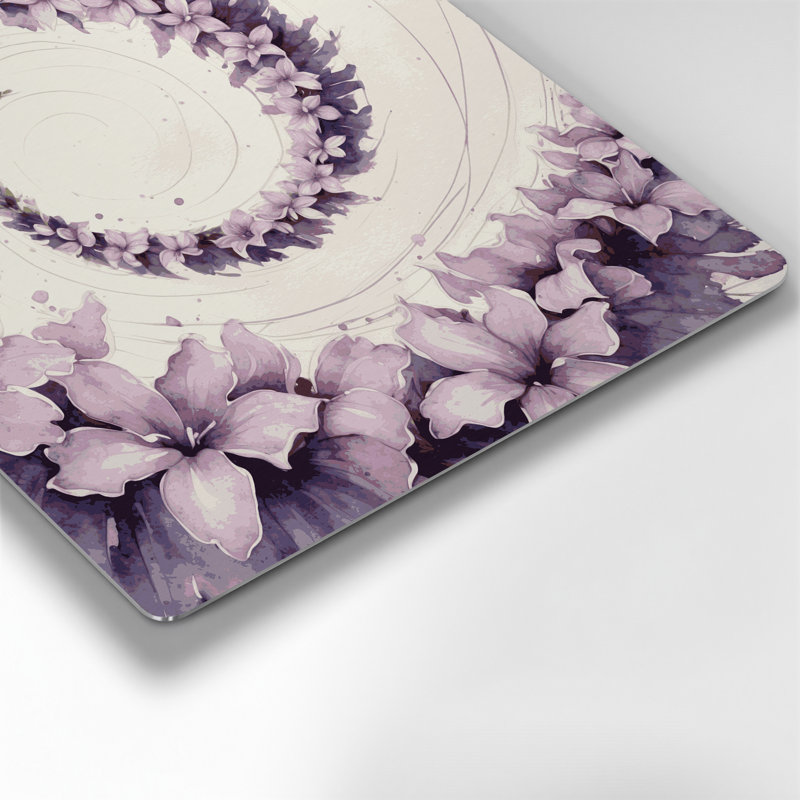 Couronne hawaïenne, art mural en métal beige, H 16 po x l 16 po