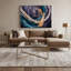 Music Harp Grey Canvas Wall Art-206150743