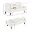 Canapé-lit convertible 72 po en velours côtelé, canapé futon pliable avec porte-gobelet pliable et coussin décoratif pour petits espaces-1417750080