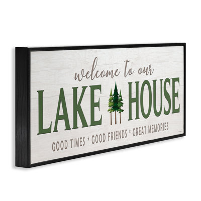 Lake House Hospitality Framed Giclee, design by Seven Trees Design