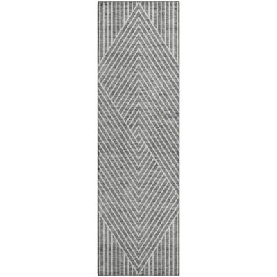Premium Machine Washable Prisco Gray Rug