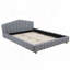 Lit tapissier en velours