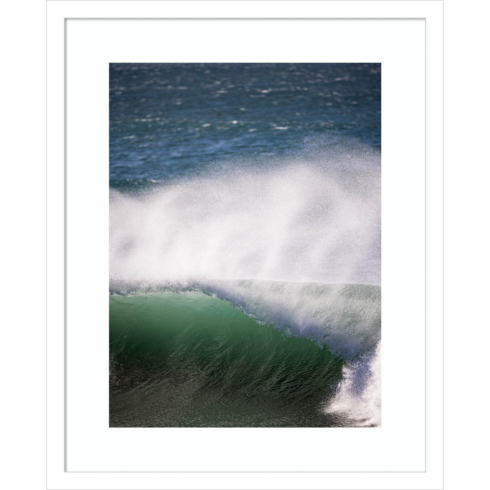 Liz "Tube Wave" Print by Shot by Clint, 21" H x 17" W, White 