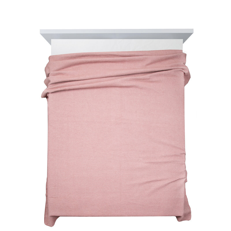 Montevia Polyester No Pattern Bedspread, 220 x 240 cm, Powder