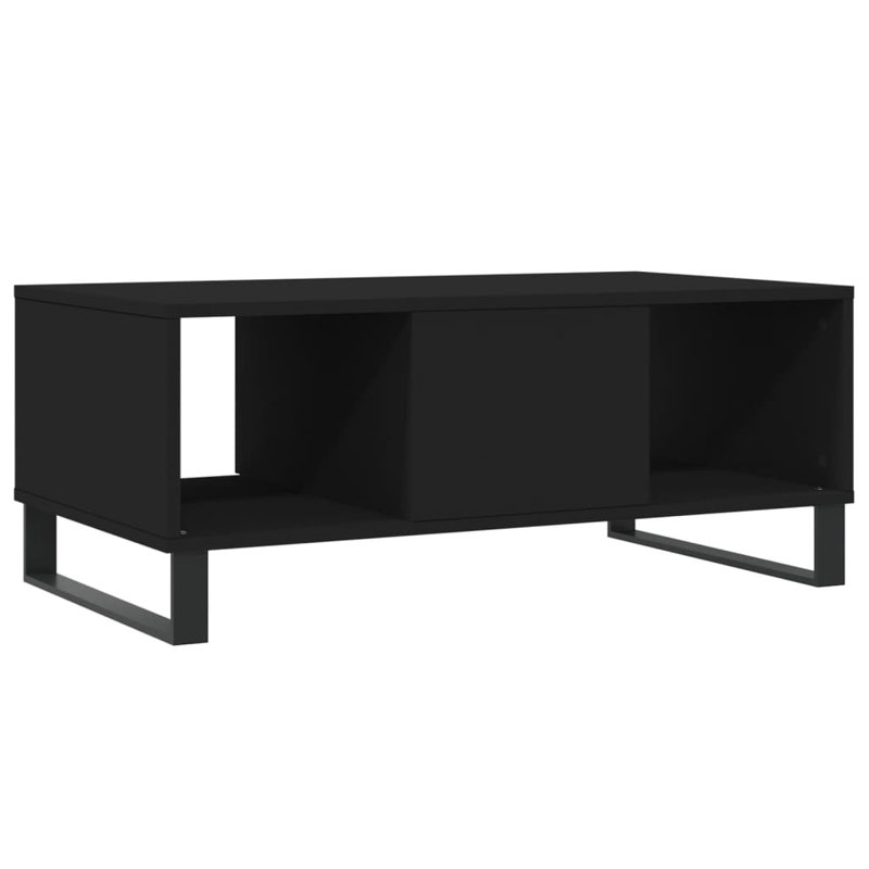 Aldrik Sled Coffee Table with Storage, Black