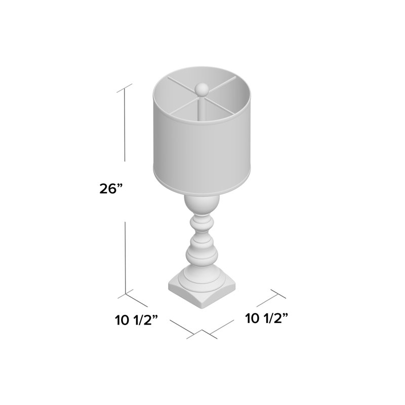 Mathieu Resin Table Lamp, Brown, Oatmeal
