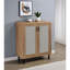 Armoire de rangement moderne à 2 portes pour chaussures avec tablettes réglables Modern