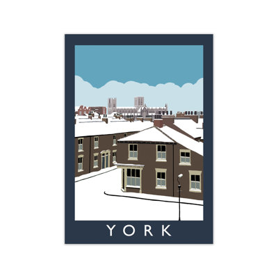 York In Snow by Richard O'Neill - Print