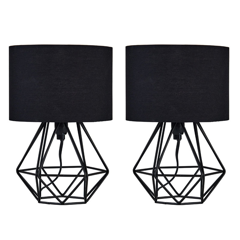 Bartelt Metal Table Lamp, Black, Black, No