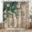 Rideau de douche Nautical Octopus Mermaid Funny Ocean Kraken-1534272385