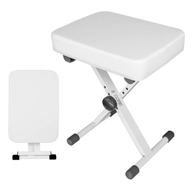 5 Core Keyboard Bench X Style Piano Stool Heavy Duty Adjustable Keyboards Chair Naeshaun