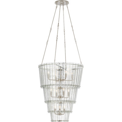 Carrier and Company Cadence Large Waterfall Chandelier