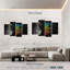 Motivation, impression, psychographie, citation sur toile, 4 pièces-93821549