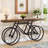 Jurel Manufactured Wood and Steel Console Table with Industrial Bicycle Base -1566125484-1569280343
