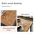 Burlywood Rectangular Solid Wood Writing desk