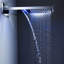 Tête de douche murale en nickel massif brossé