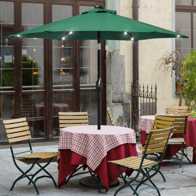 Parasol de marché éclairé 90 po Kanila