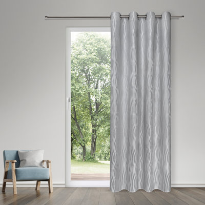 Jacquard eyelet curtain