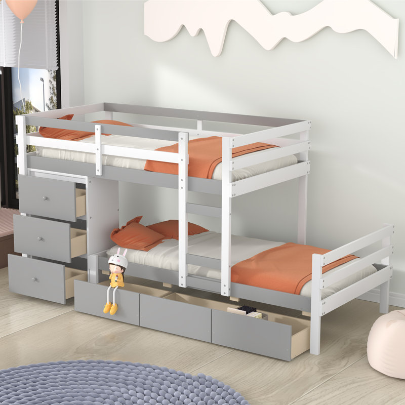 Lit superposé standard Handlon par Harriet Bee, gris