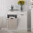 Double Tilt-Out Laundry Hamper Cabinet Hidden Laundry Cabinet With 2 Drawers & 2 Baskets For Bathroom, Kitchen-2146525820