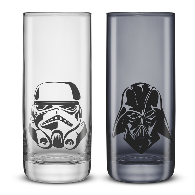 Verres hauts Star Wars Dark & Light, 14 oz (ensemble de 2)