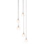 Luminaire suspendu en forme de globe à 5 lumières Kaylin