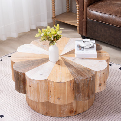 Farmhouse Coffee Table,Multiple Wood Colours Entryway Table