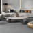 Modern oval rock plate coffee table-112801601-112801599