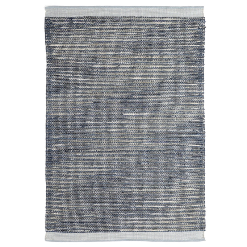 Vanora Striped Area Rug in Blue, Rectangle 7'6" x 9'6"