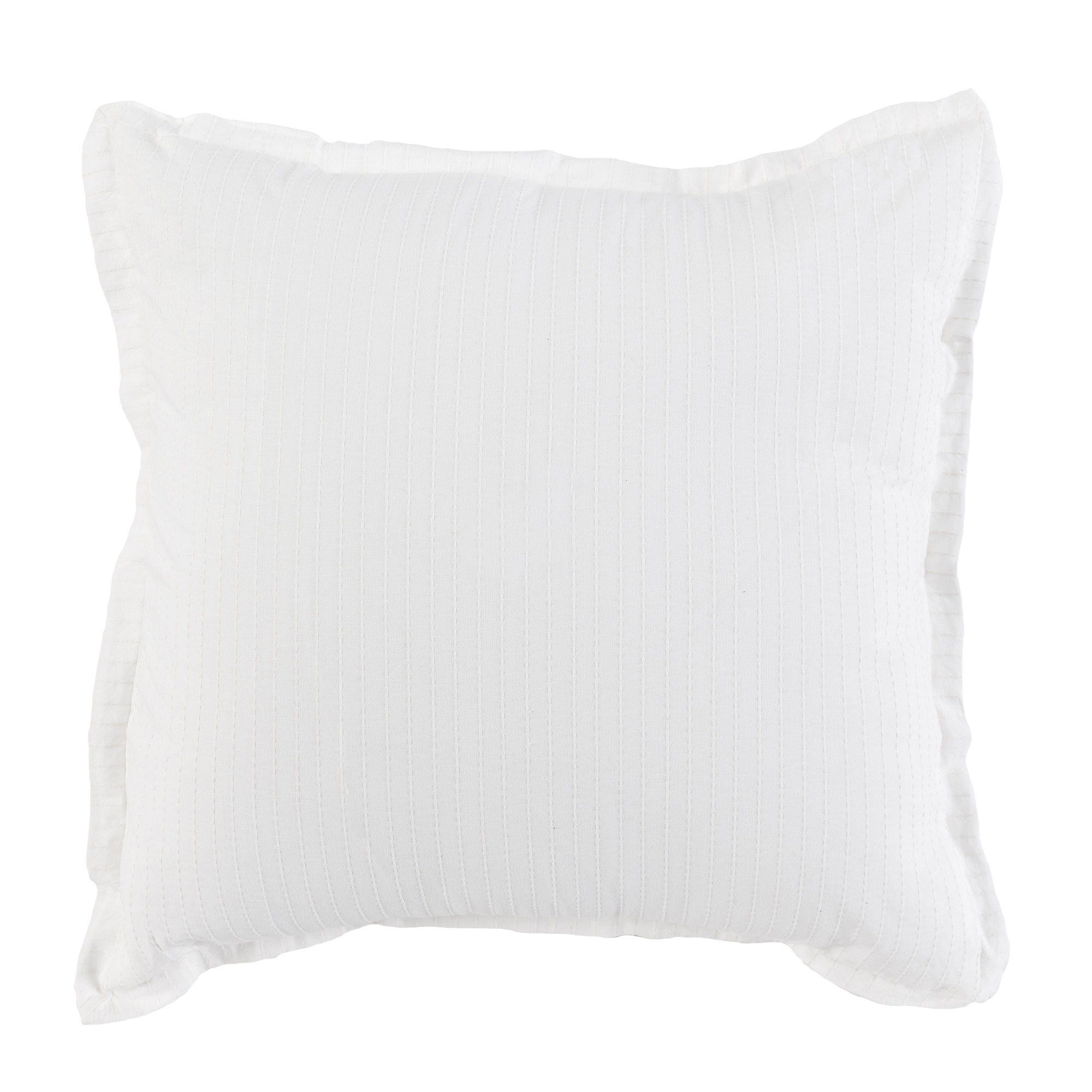 Burrowes Cotton Sham Set, Euro, White