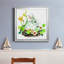 Bunny Wreath - Peinture sur toile encadrée-1170360469-1170360471