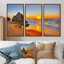 «Beautiful Sunrise by Beach in Tathra», reproduction sur toile flottante 3 pièces