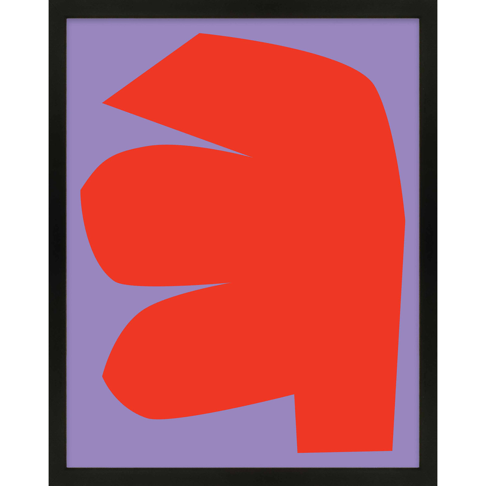 Akita "Module Minimalism 1" Print, Black Framed, 30" H x 24" W