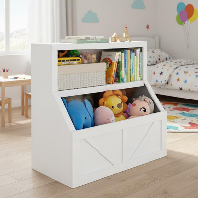 81.3cm H x 79.8cm W Toy Storage Bookcase