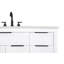 Meuble-lavabo double 84 po blanc-119513601