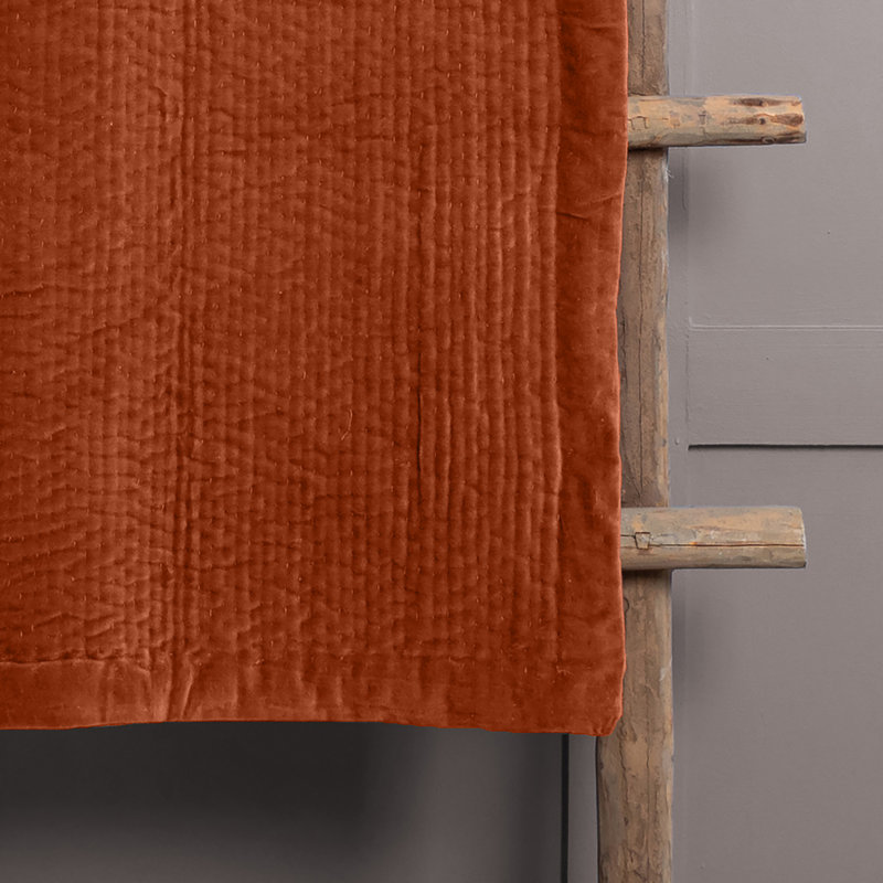 Haze Quilted Throw Blanket, Orange