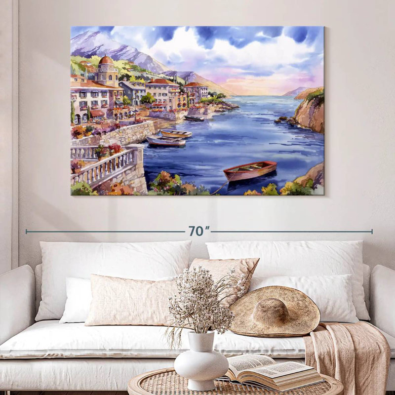 Gillard Italian Harbor, 34" H x 51" W