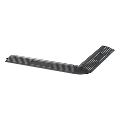 Ensemble de bordure de transition, bordure de plancher de garage modulaire durable à emboîtement en PP, installation facile, protection de bord pour restaurant de zone humide, compatible uniquement avec les tapis de drainage, noir