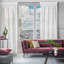 Foulton Slot Top Semi Sheer Single Curtain